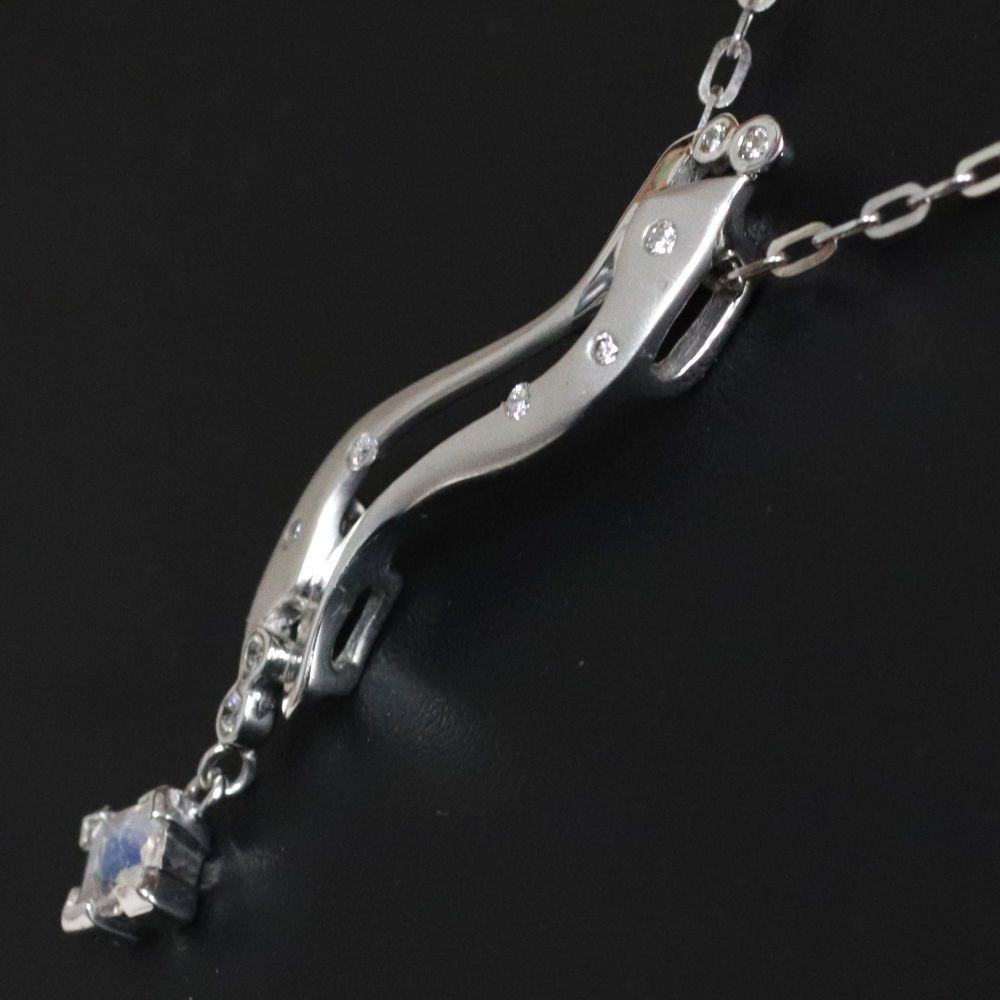 ⑫ K18WG 0,30ct ダイヤモンドネックレス smcint.com