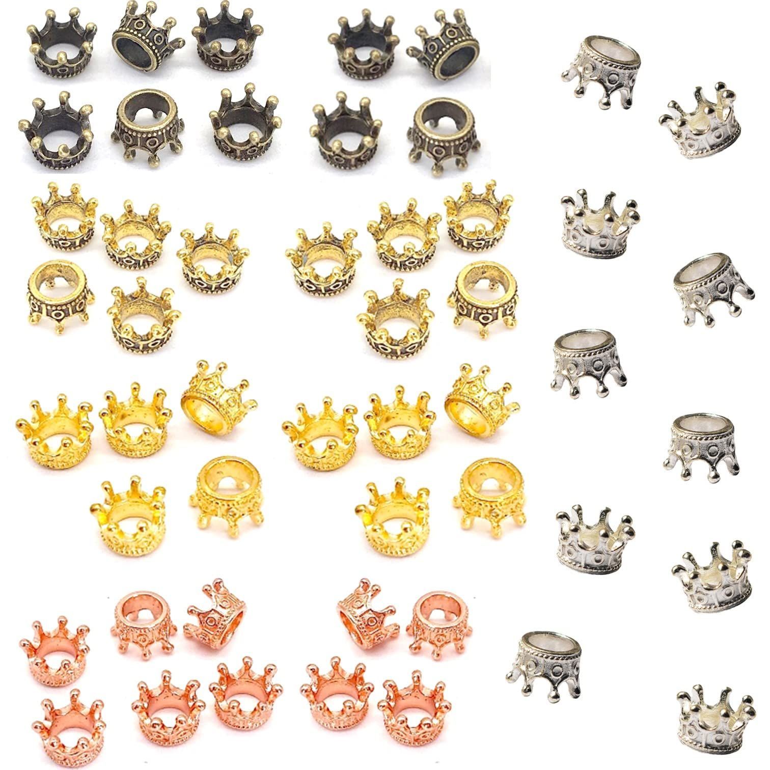 5色50個セット) パーツ ハンドメイド 各10個 5色 (5色50個) メタル 