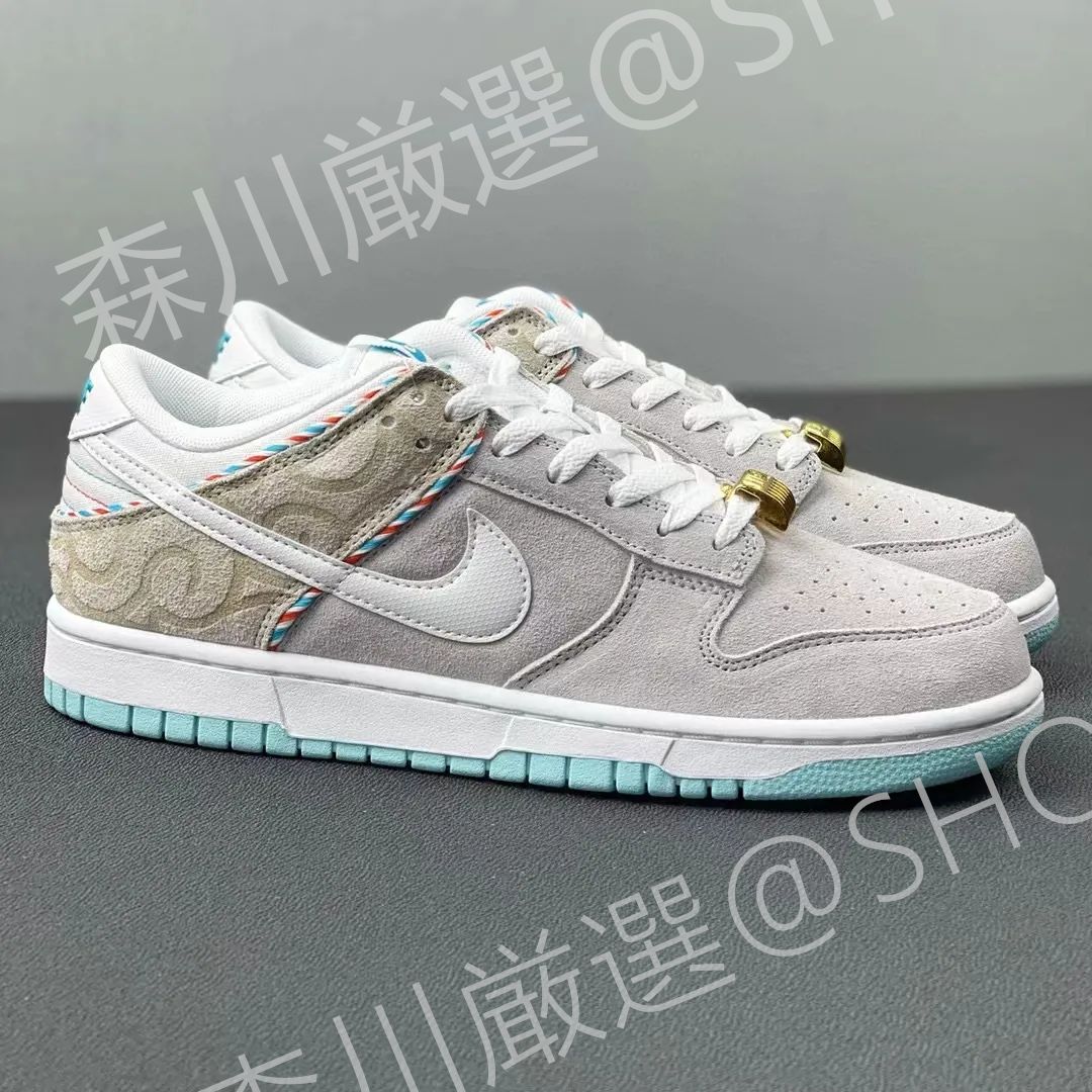 新品未使用 スニーカー Nike Dunk Retro SE Low Barber Shop Grey ナイキ ダンク ロー バーバーショップ グレー  DH7614-500 メンズ レディース - メルカリ