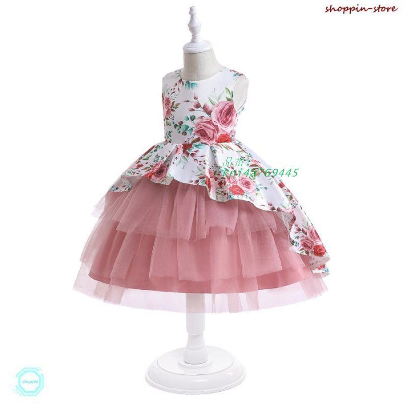 派手すぎず 地味でもなく花柄 子供ドレス 発表会 ドレス 子供 女の子 フォーマルドレス ブラック パーティードレス ピアノ発表 フォーマル kni 4 a 769445