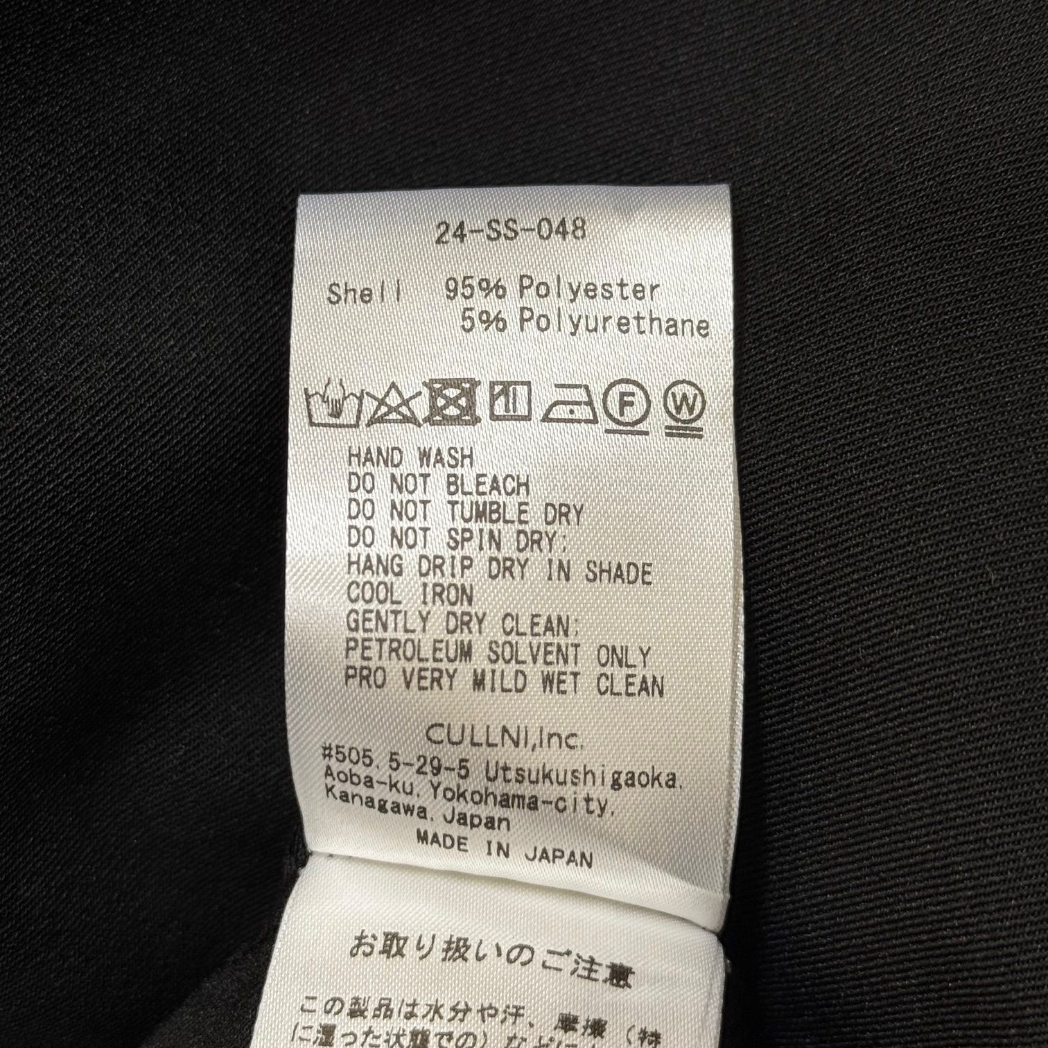 参考上代35200円 未使用品 CULLNI 24SS Stretch Twill Light