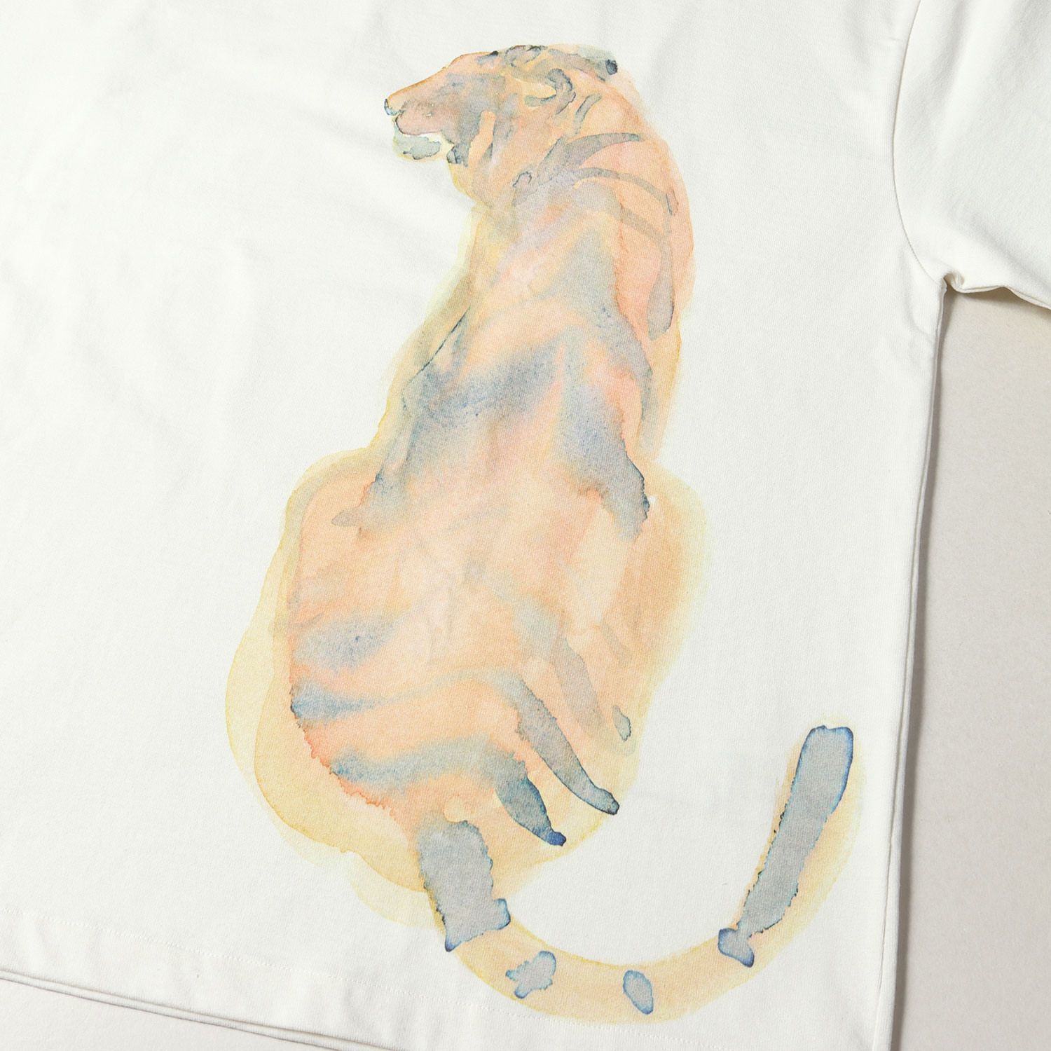 タイガーコレクションTシャツ【美品袋付き】ジルサンダー タイガーコレクション 半袖Tシャツ クリーム