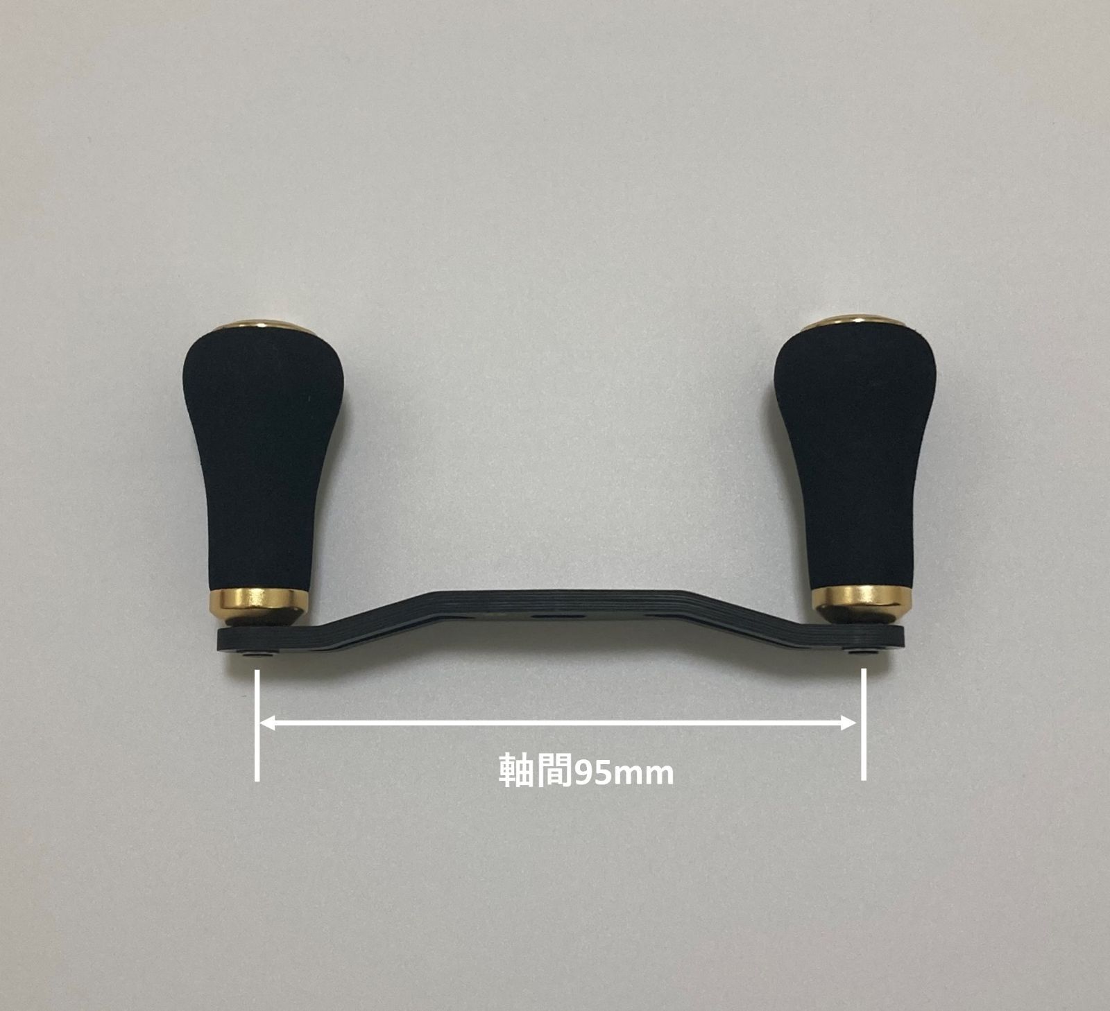 超軽量 ベイトリール用カーボンハンドル EVAハンドルノブ 軸間95mm 重さ26g 右巻き&左巻き兼用 シマノ対応 - メルカリ