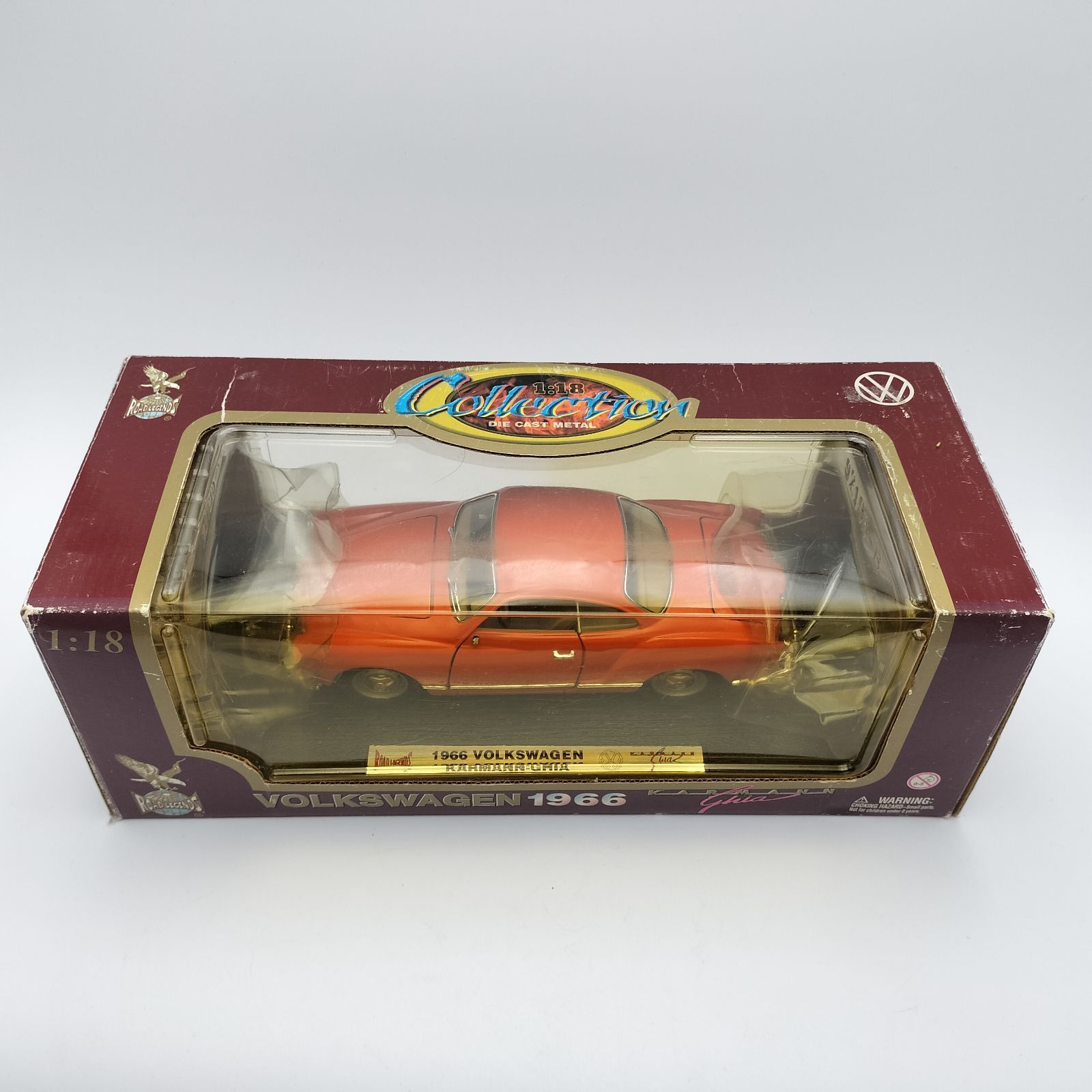 1/18 VW ミニカー カルマンギア ミニカー VW フォルクスワーゲン カルマンギア 1966 オレンジ