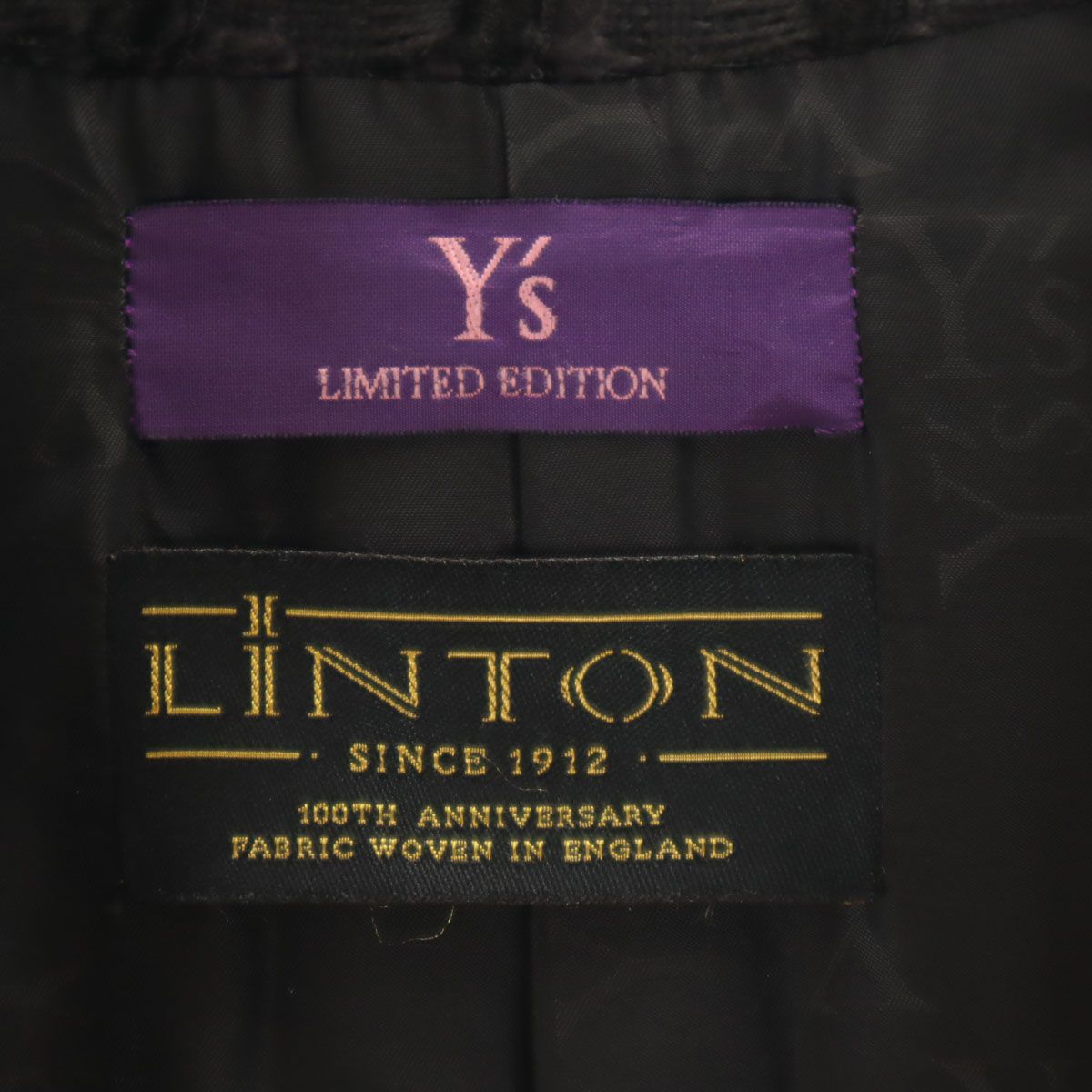 Y's ワイズ 日本製 ファンシーツイード テーラードジャケット 上下