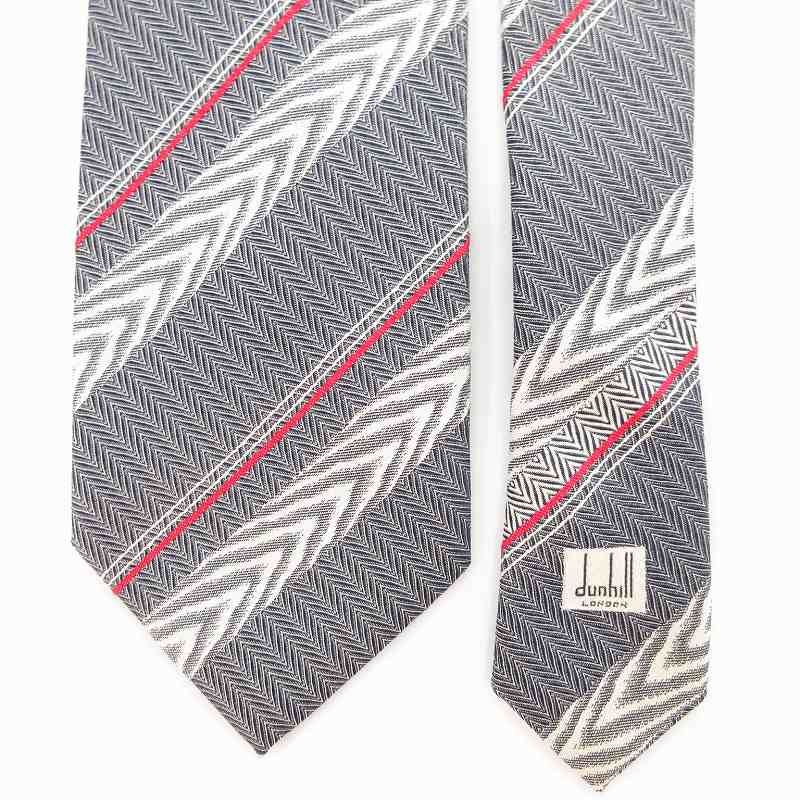 ダンヒル dunhill ネクタイ 美品 タグ付き ダンヒル dunhill ネクタイ メンズ 大剣幅8cm シルク100