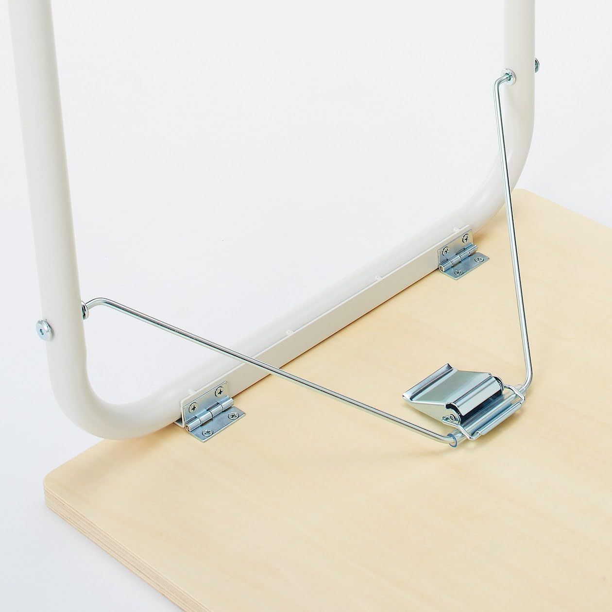 12132233 折りたたみ式 オフ白 スチールパイプテーブル 無印 NEXPOTALLINN_EU