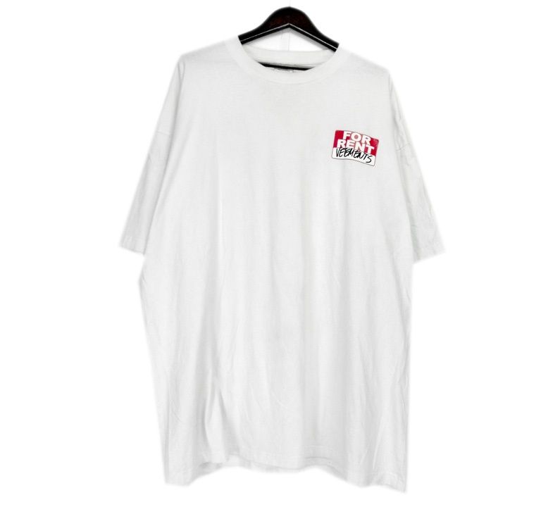 ヴェトモン VETEMENTS □ 20SS 【 FOR RENT Tee SS20TR372 】 フォーレント プリント オーバーサイズ 半袖  Tシャツ w19014 - メルカリ