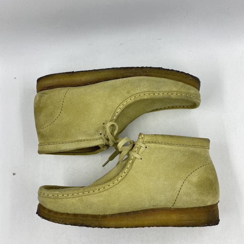 CLARKS ローファー 26.5cm ベージュ　wallabee size7 Y-3 ワイスリー QISAN KNIT スニーカー キーサン ニット ローカット
