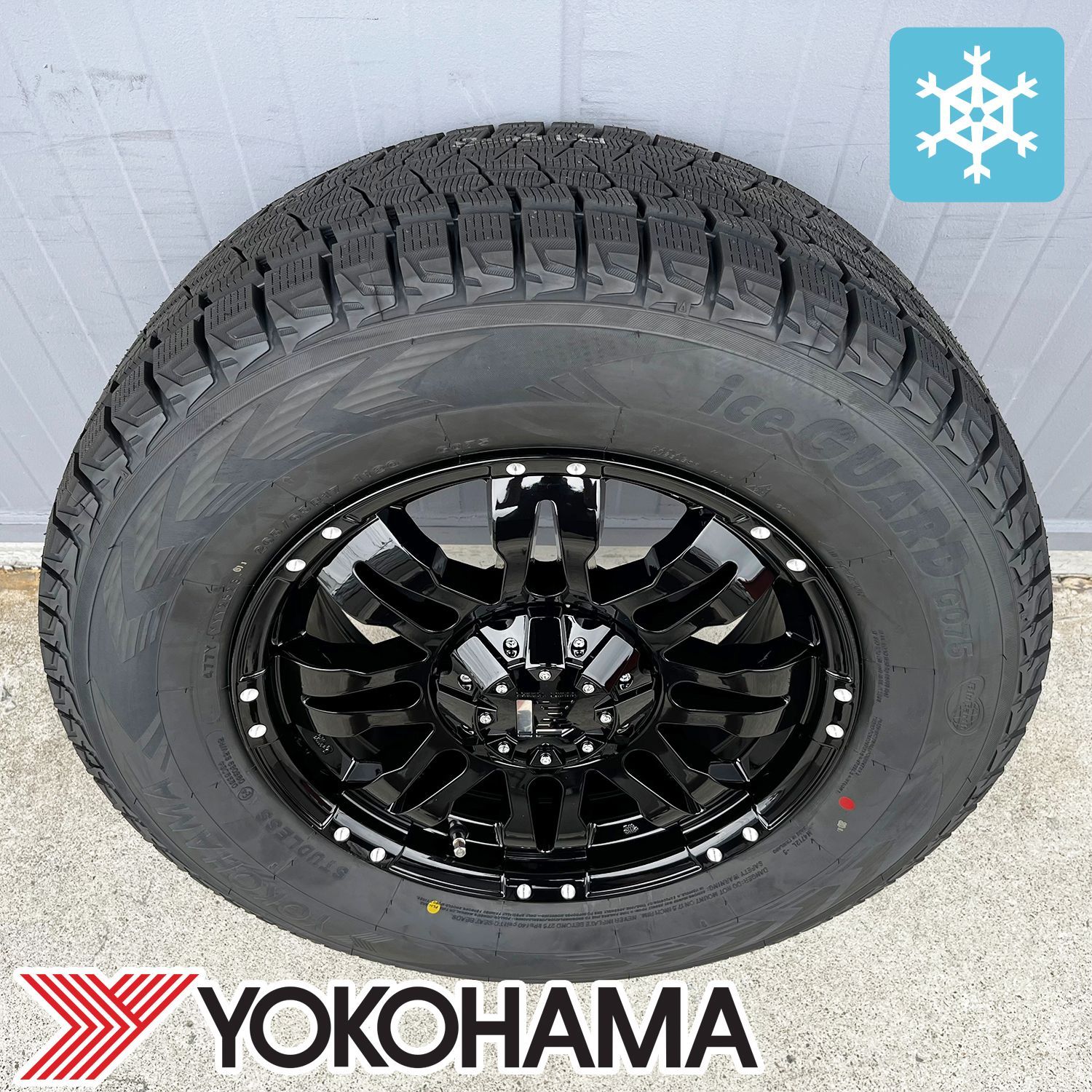 YOKOHAMA スタッドレス17インチ ホイールセット　ランクルプラド150系 ランドクルーザープラド 150系 スタッドレスタイヤホイール
