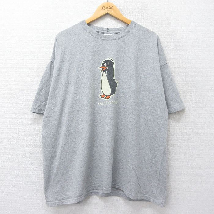 XL/古着 半袖 ビンテージ Tシャツ メンズ 00s ペンギン 大きいサイズ