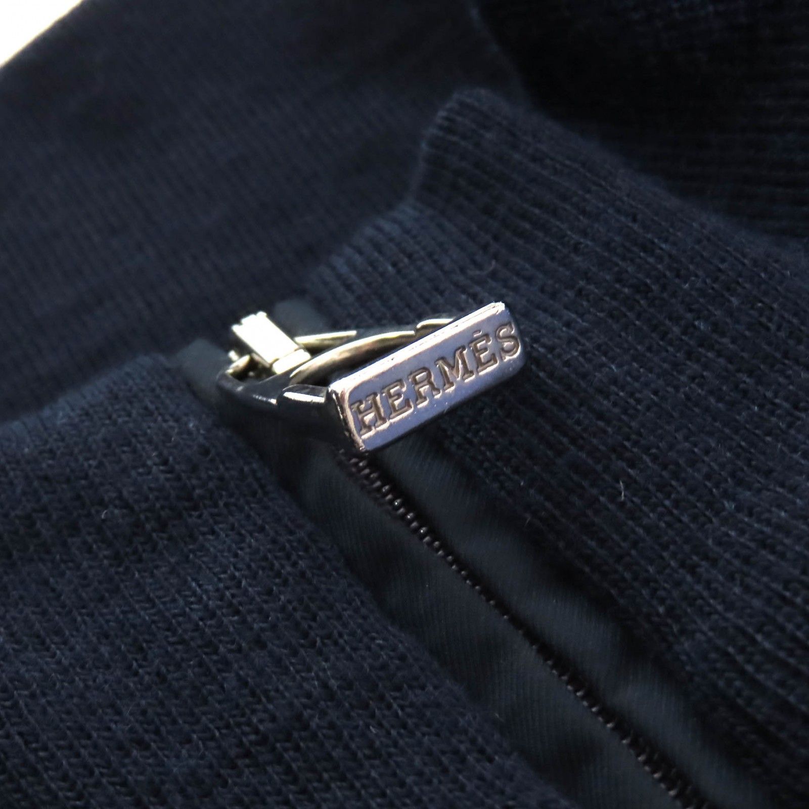 エルメス　HERMES (S) 長袖ニット　セーター　ハーフボタン　アーガイル柄 エルメス HERMES (S) 長袖ニット セーター ハーフボタン