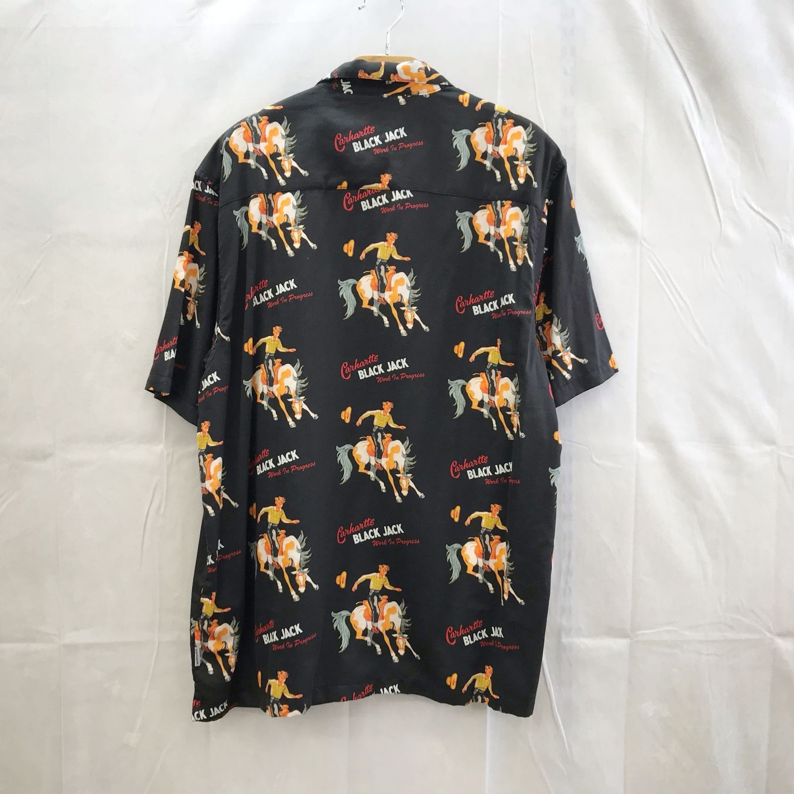 carhartt BLACK JACK 半袖シャツ CARHARTT (ｶｰﾊｰﾄ) S/S BLACK JACK SHIRT ﾌﾞﾗｯｸｼﾞｬｯｸｼｬﾂ I031659