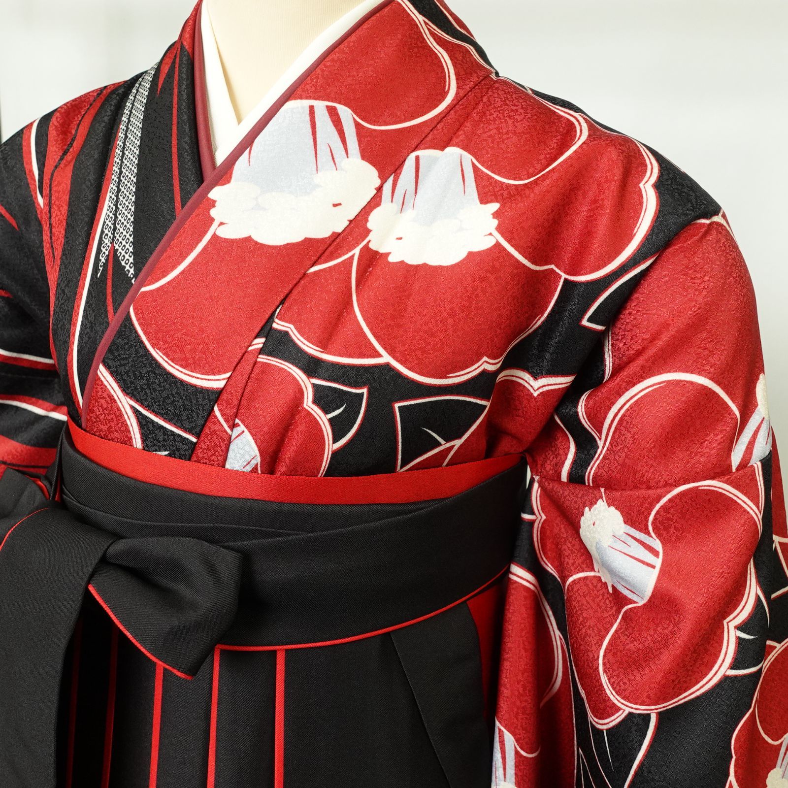 新品 卒業式 着物 袴 帯 3点セット袴 着物 二尺袖 袴セット 半幅帯 二 