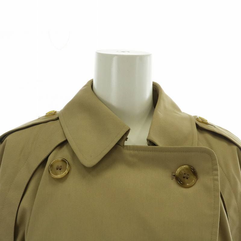 高級 英国製 バーバリー トレンチコート 裏ノバチェック ベルト ベージュ バーバリーズ Burberrys 87年製 トレンチコート アウター ロング