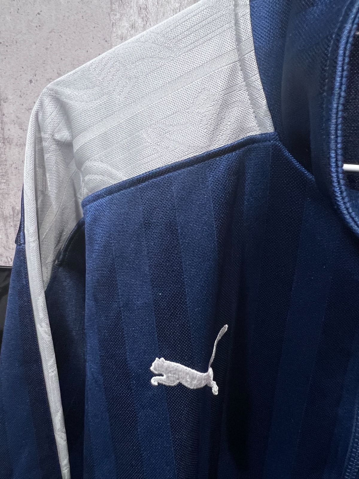 プーマ ジャージ 上下セットアップ 紺灰 上L-O/下L PUMA ネイビー