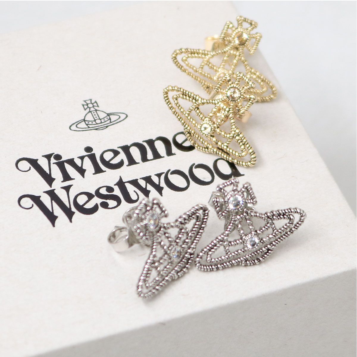 Vivienne Westwood ヴィヴィアン ウエストウッド ピアス 62010372 CORETTA EARRINGS オーブ シルバー ゴールド 両耳用 ギフト プレゼント ブランド