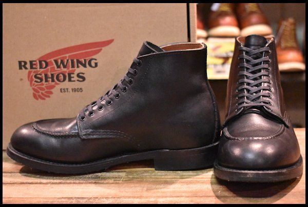 7D 箱付 良品 15年】レッドウィング 9090 ジラード 黒 ブラック フェザーストーン モックトゥ レースアップ ブーツ redwing  HOPESMORE【ED218】 - メルカリ