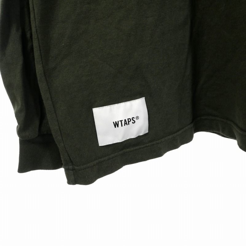 WTAPS 222ATDT-CSM12 ロングスリーブTシャツ 03 オリーブ WTAPS 222ATDT-CSM12 ロングスリーブTシャツ 03 オリーブ ダブル