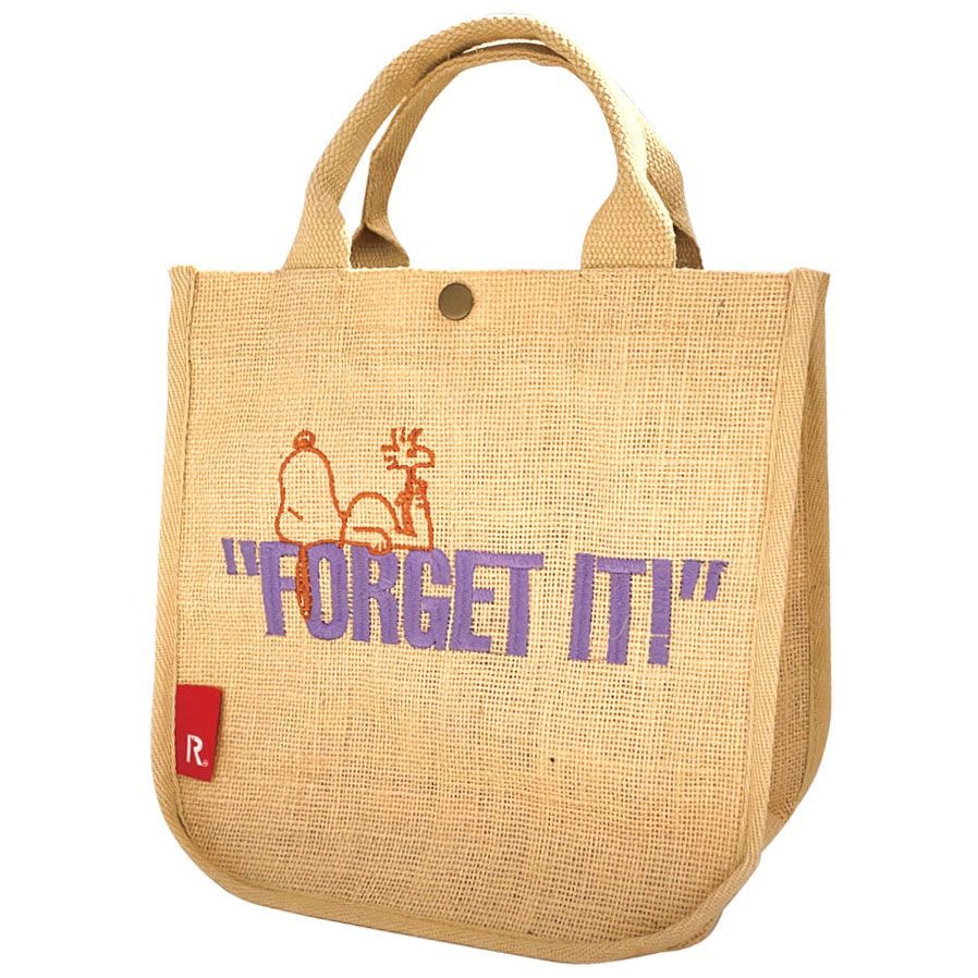 2023新作 スヌーピーバッグ ROOTOTE SQUARE PEANUTS-8H 8321 ルートート スヌーピー  IP.スクエア.ジュート.ピーナッツ-8H フォゲット・イット！ SPORTUS メルカリ