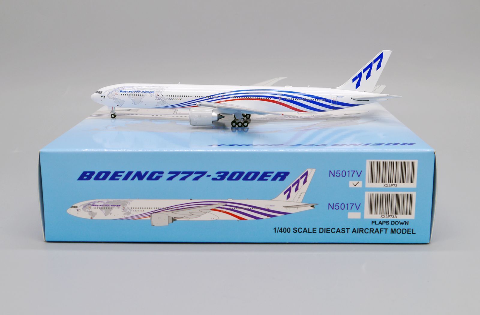 ボーイング 777-300ER N5017V ハウスカラー 1/400 Jcwings ボーイング 777-300ER N5017V ハウスカラー 1/400