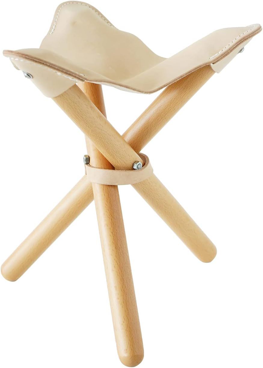 romo ロモ ヌメ革 牛革 三脚 折りたたみチェア sansa chair キャンプ イス ハンティングチェア アウトドア 狩猟 イス コンパクト 持ち運び 猟 収納 カンタン 分解 組み立て グッズ