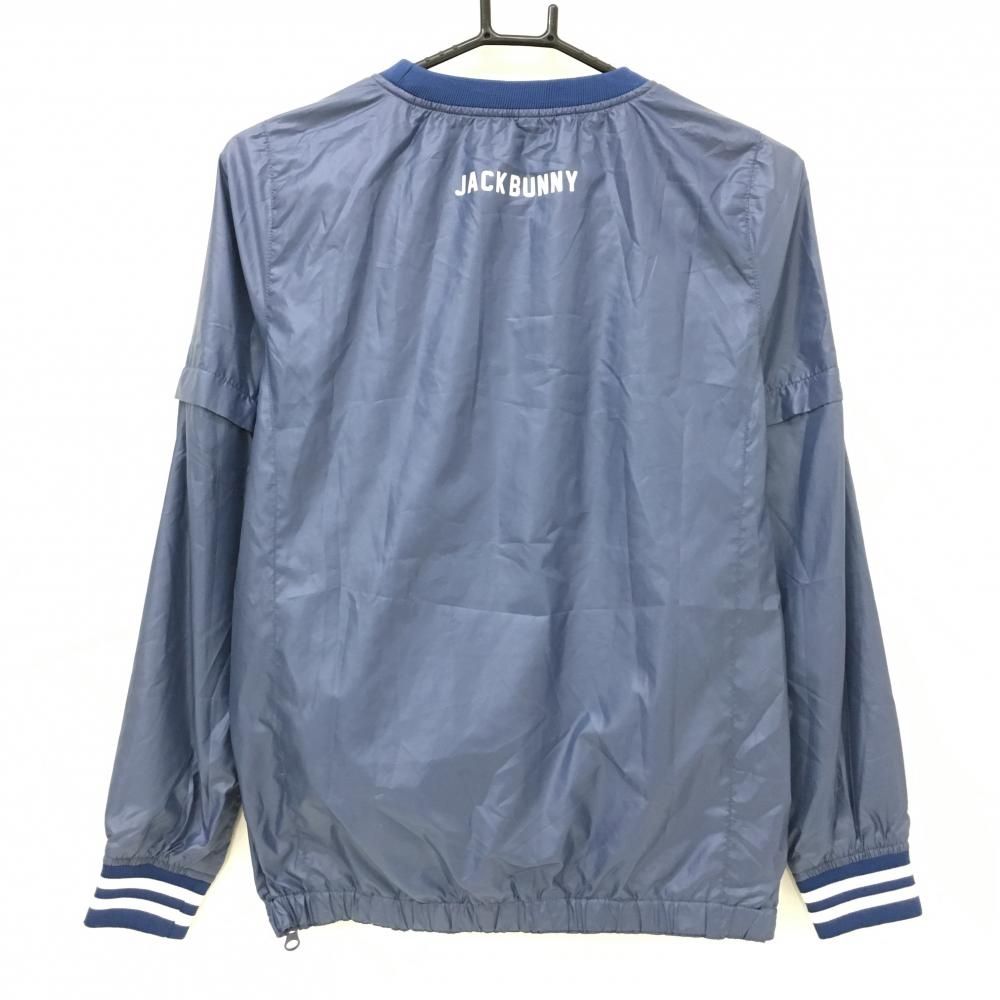 ジャックバニー 2WAYスニード ブルー×白 フロントプリント 裏地