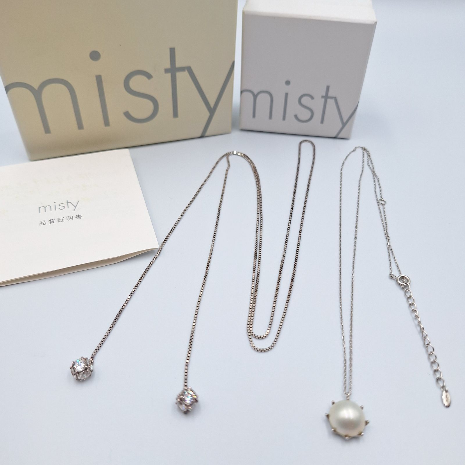 MISTY ラリエットネックレスシルバー