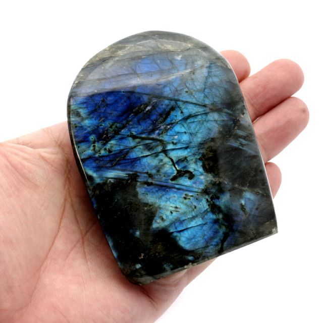 ラブラドライト 原石 鉱物 380g 1点もの シラー 天然石 パワーストーン