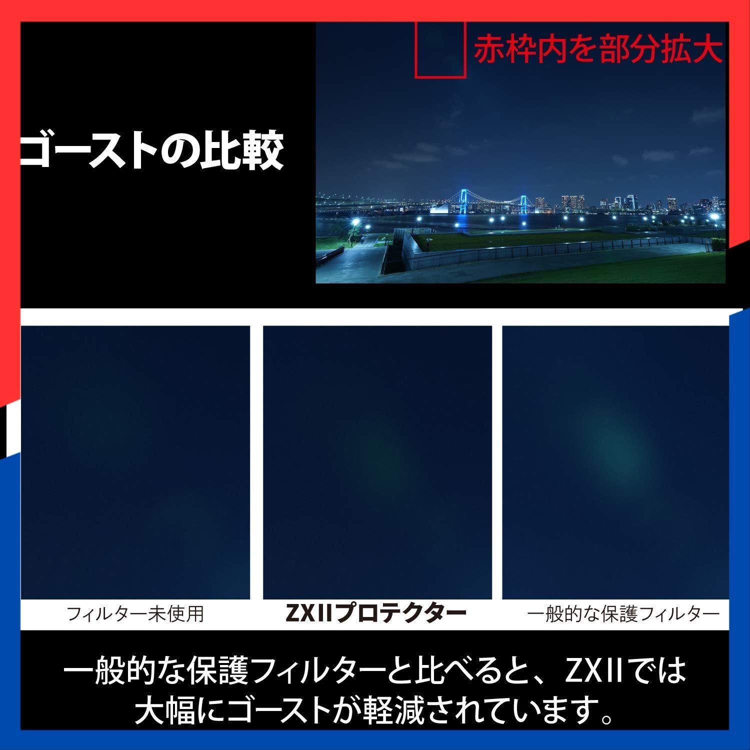 カメラ 【即日発送】II ZX プロテクター 72mm レンズ保護用 超低反射