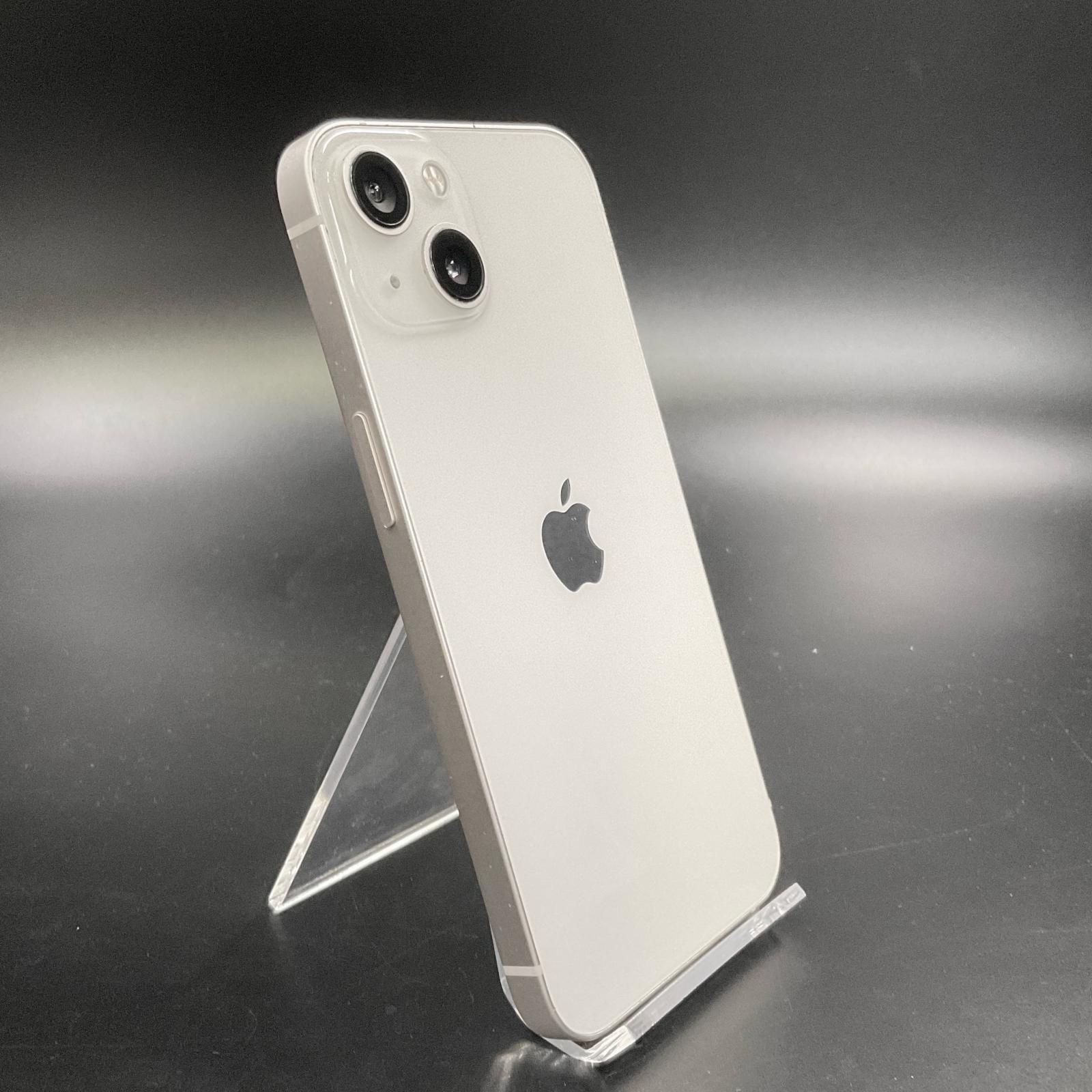 全額返金保証 最速発送 Apple iPhone 13 128GB スターライト au 動作 済 85%