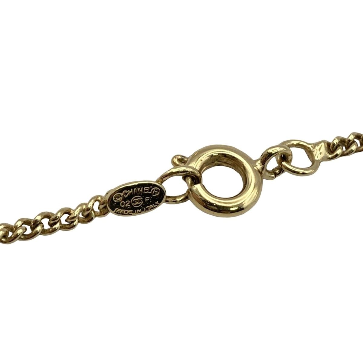 CHANEL(シャネル) ネックレス美品 カメリア ゴールド×アイボリー