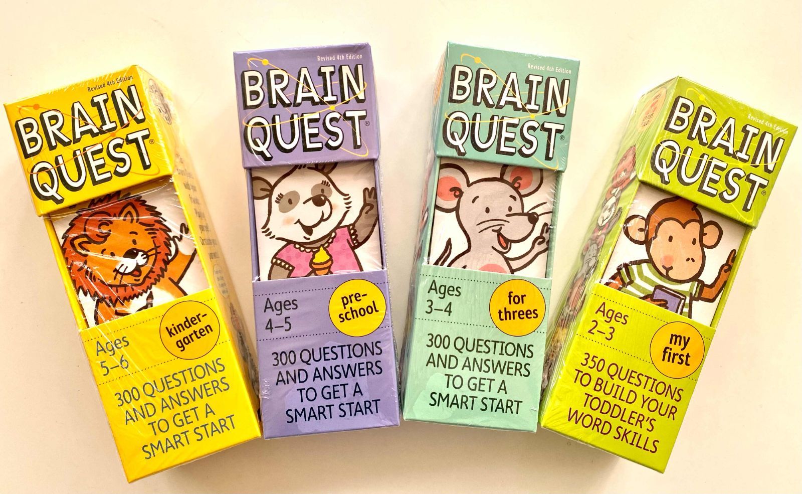 新品】ブレインクエスト 英語カード ４箱８冊 Brain Quest card