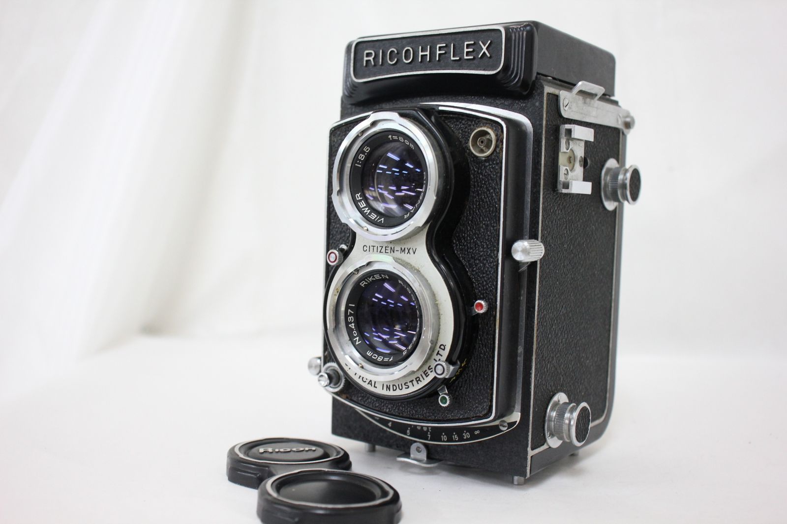 返品保証 リコー RicohFLEX RICONAR 8cm F3.5 二眼カメラ e2748