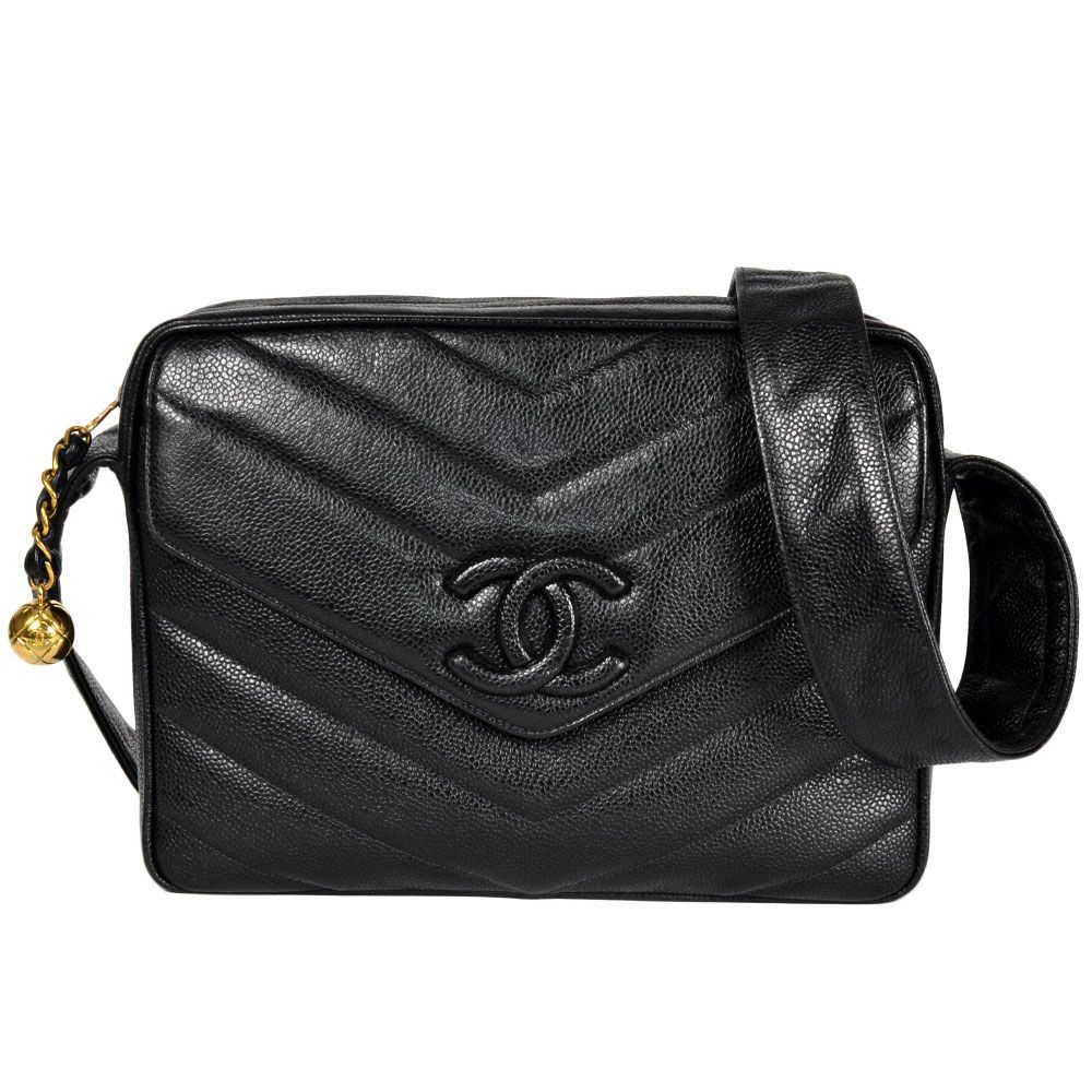 シャネル CHANEL ココマーク シェブロン Vステッチ ショルダー
