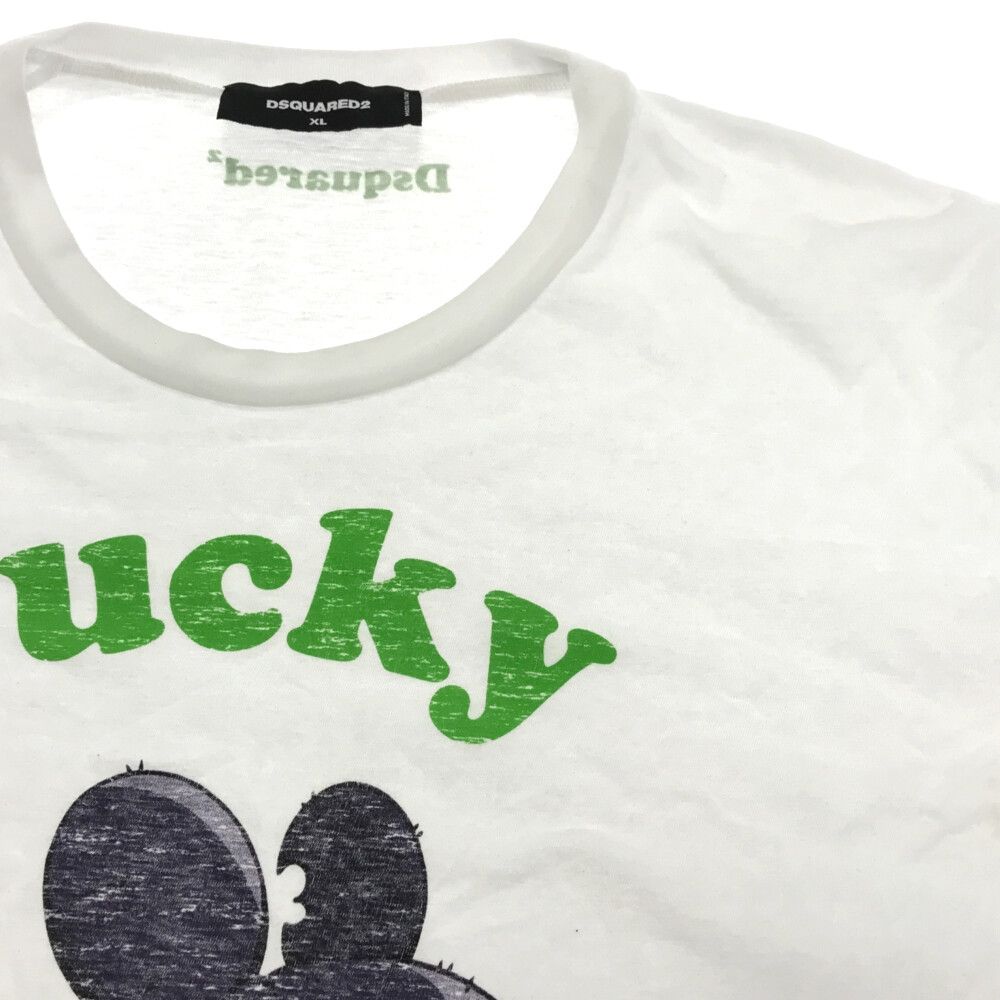 Dsquared2 ロコフリントクルネックTシャツ S72GD0396S24387 100 DSQUARED2(ディースクエアード) ロゴプリントTシャツS74GD0658