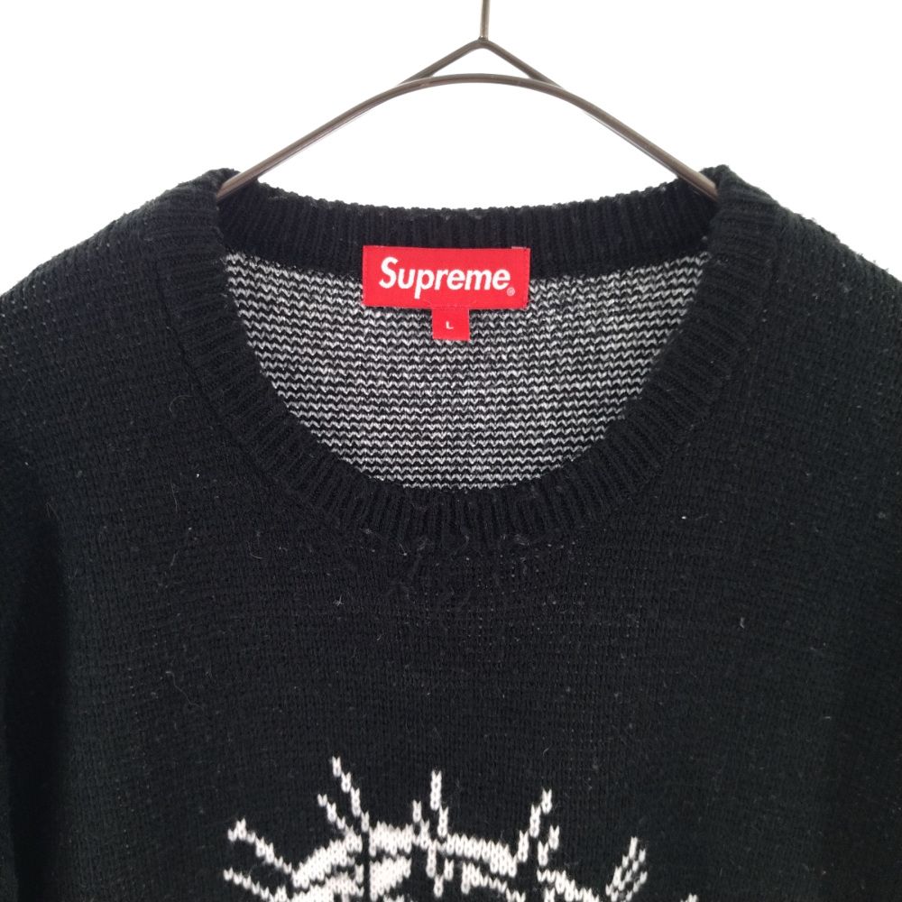 SUPREME (シュプリーム) 18SS Hellraiser Pinhead Sweater ヘルレイザーピンヘッドクルーネックニット セーター  ブラック - メルカリ