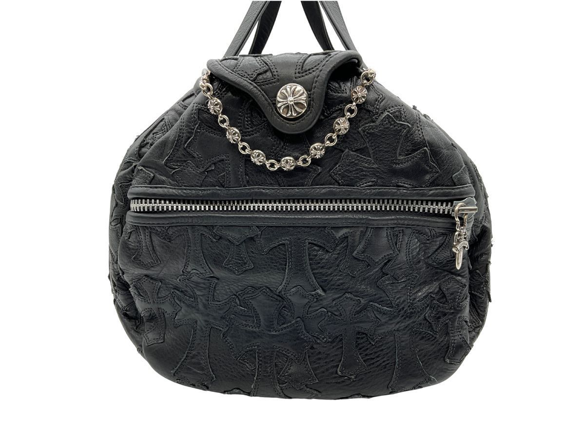 極美品 CHROME HEARTS クロムハーツ M ブラック×シルバー ダッフルジム 