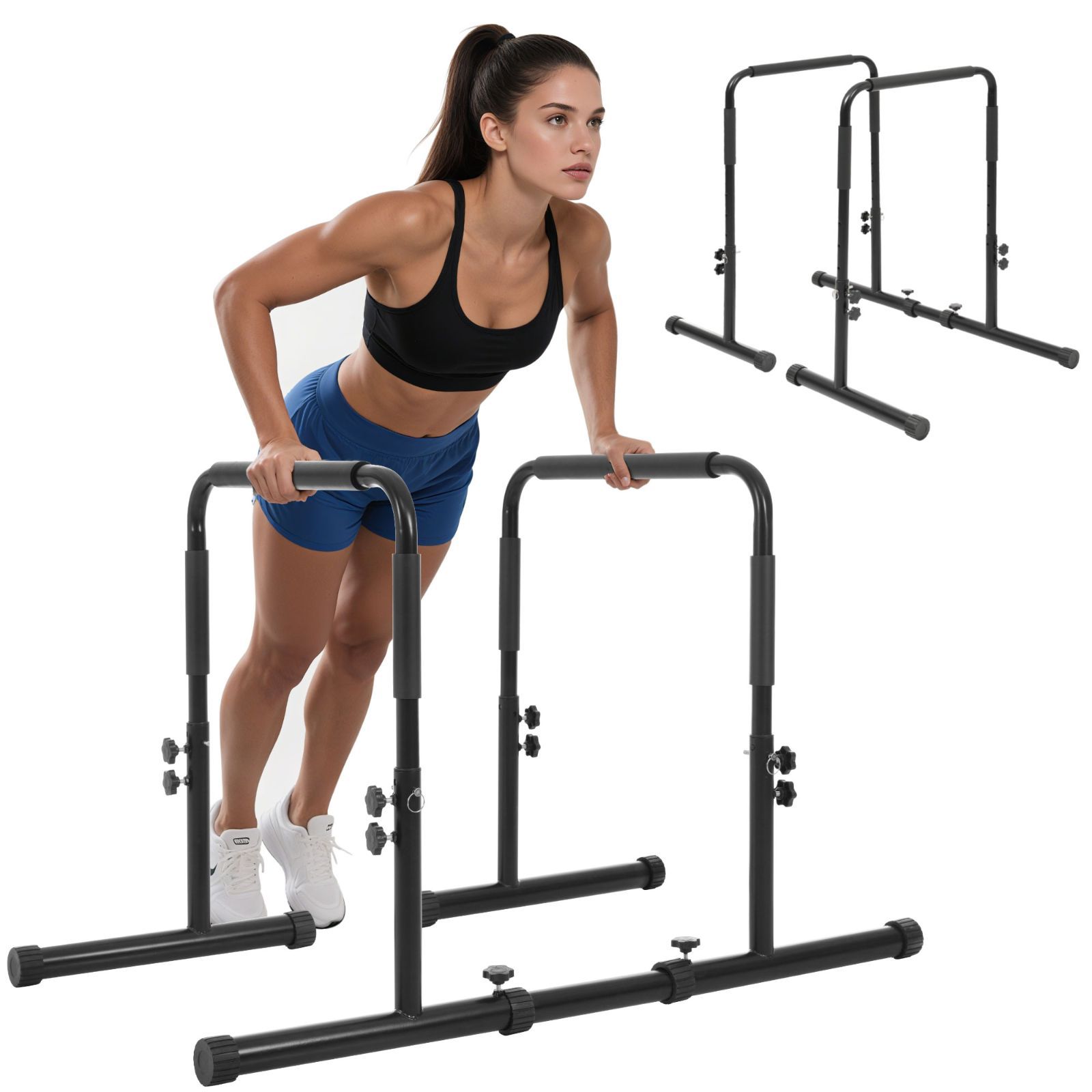 サファイア ディップススタンド 懸垂運動 斜め懸垂 筋力 自宅 人気 筋トレ 全身トレーニング可能 ネス 2色 耐荷重150kg エクササイ