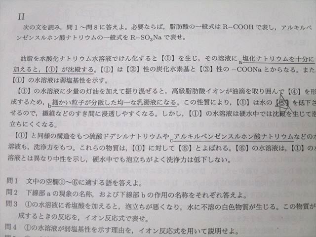 鉄緑会 高2化学基礎講座 復習テスト 第1〜37/39〜43回/総復習