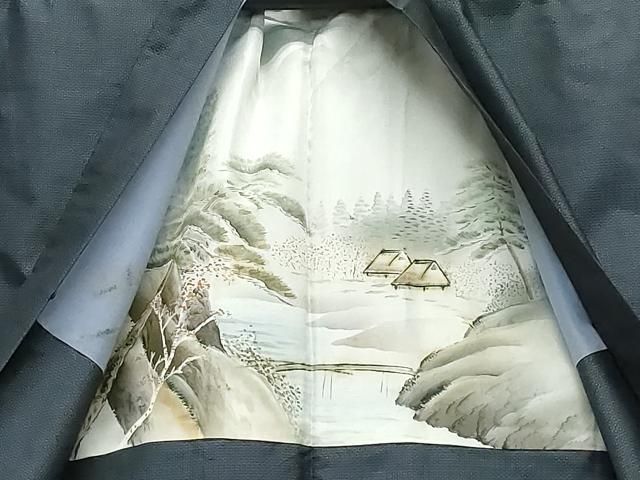 平和屋着物○男性 本場大島紬 アンサンブル 亀甲柄 正絹 逸品