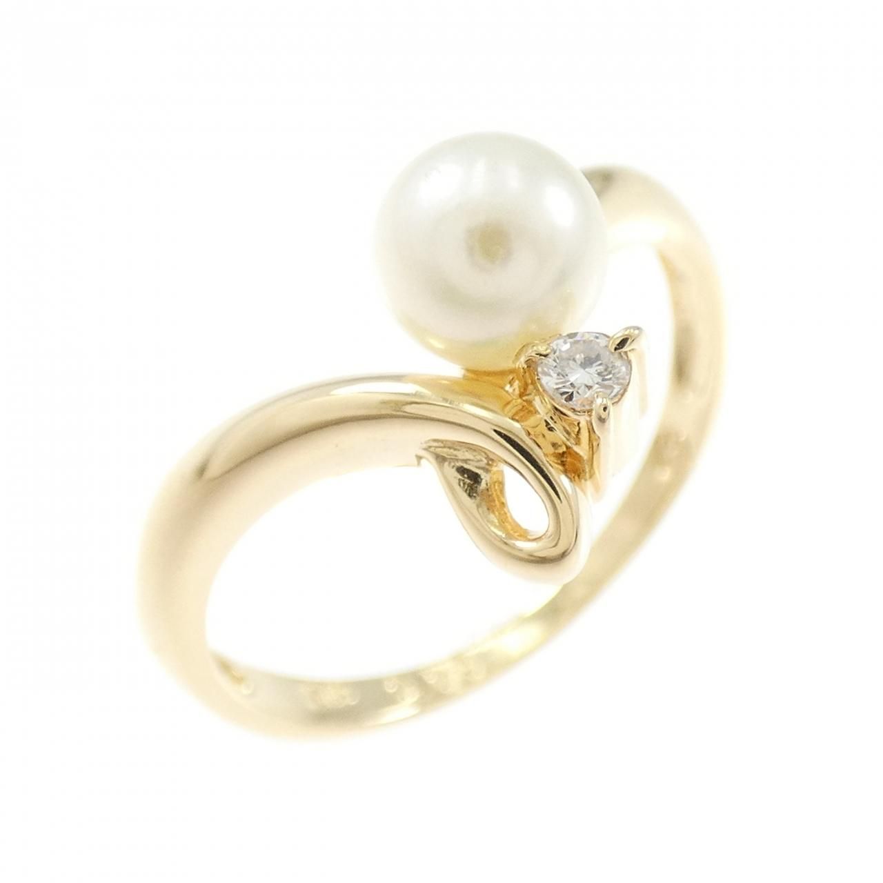 K18YG アコヤパール リング 5.4mm