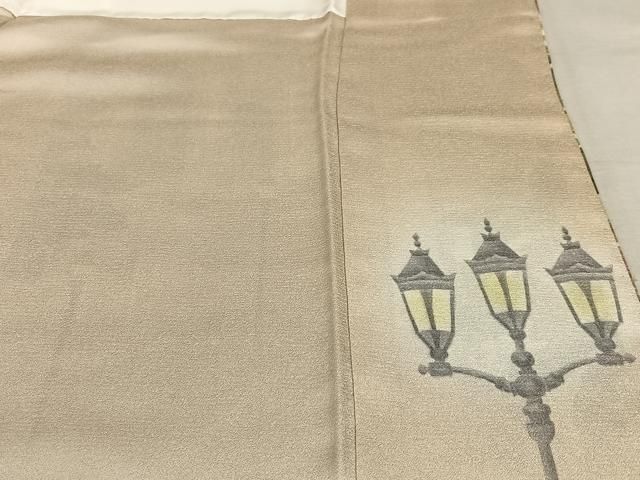 平和屋着物○湘南友禅 内田芳光 花煌路 訪問着 風景文 凱旋門 金彩