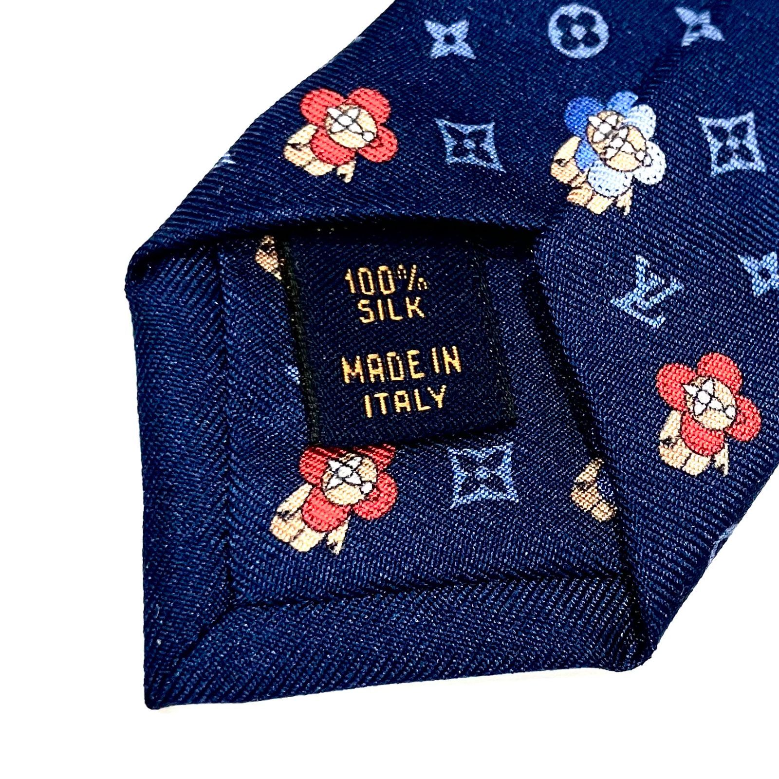 【美品】ルイヴィトン ネクタイ クラヴァット・ヴィヴィエンヌ