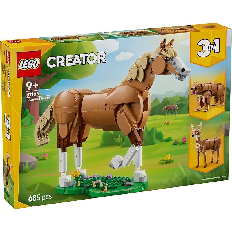人気ブランドも見つかる！ レゴ LEGO クリエイター うつくしい馬 おもちゃ 玩具 誕生日 プレゼント ブロック 女の子 男の子 子供 9歳 10歳 11歳 小学生 インテリア オシャレ フィギュア グッズ 母 父 1