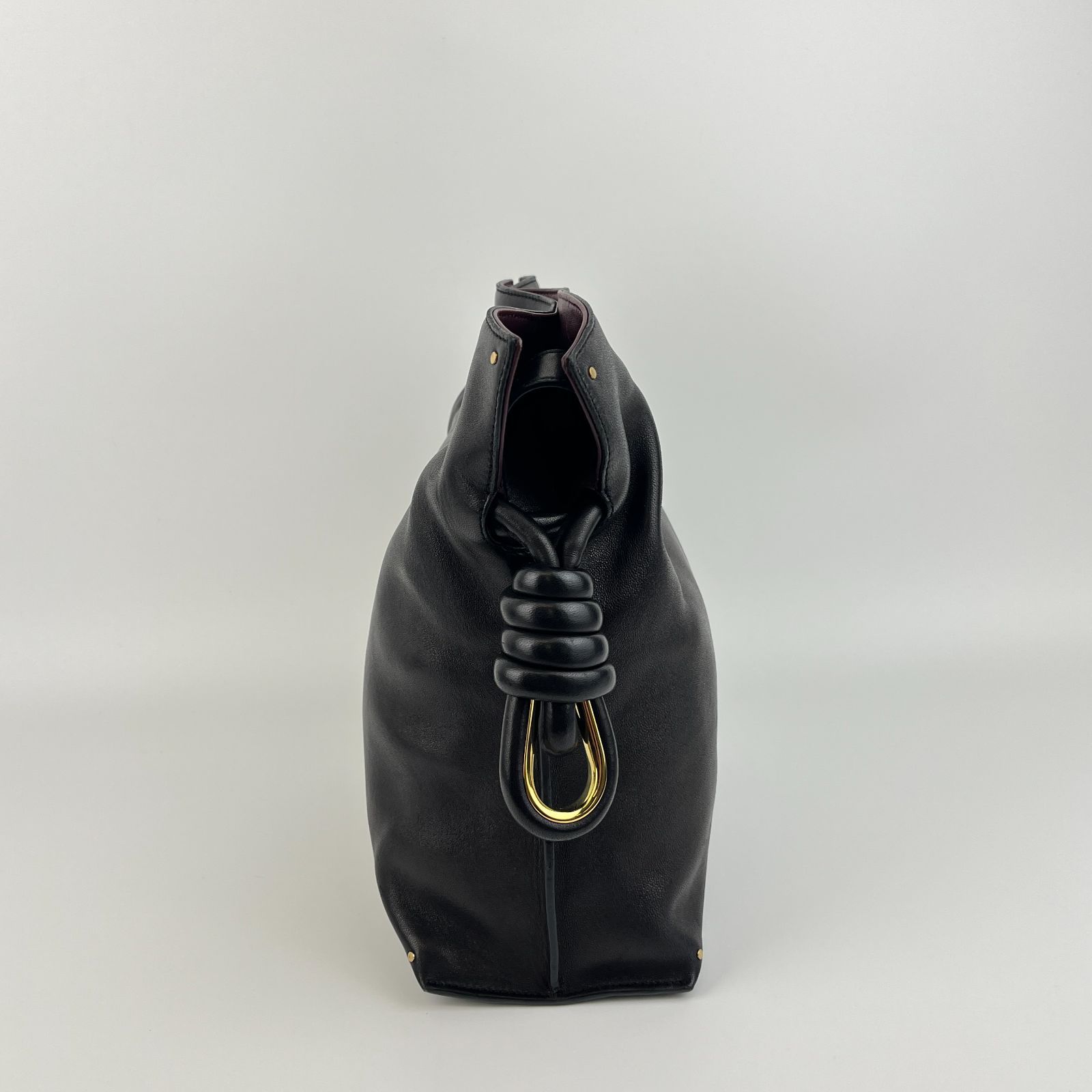 極美品 LOEWE VINTAGE ロエベ アナグラム ベルト ブラック LOEWE ロエベ ベルト ブラック アナグラム レザー vintage