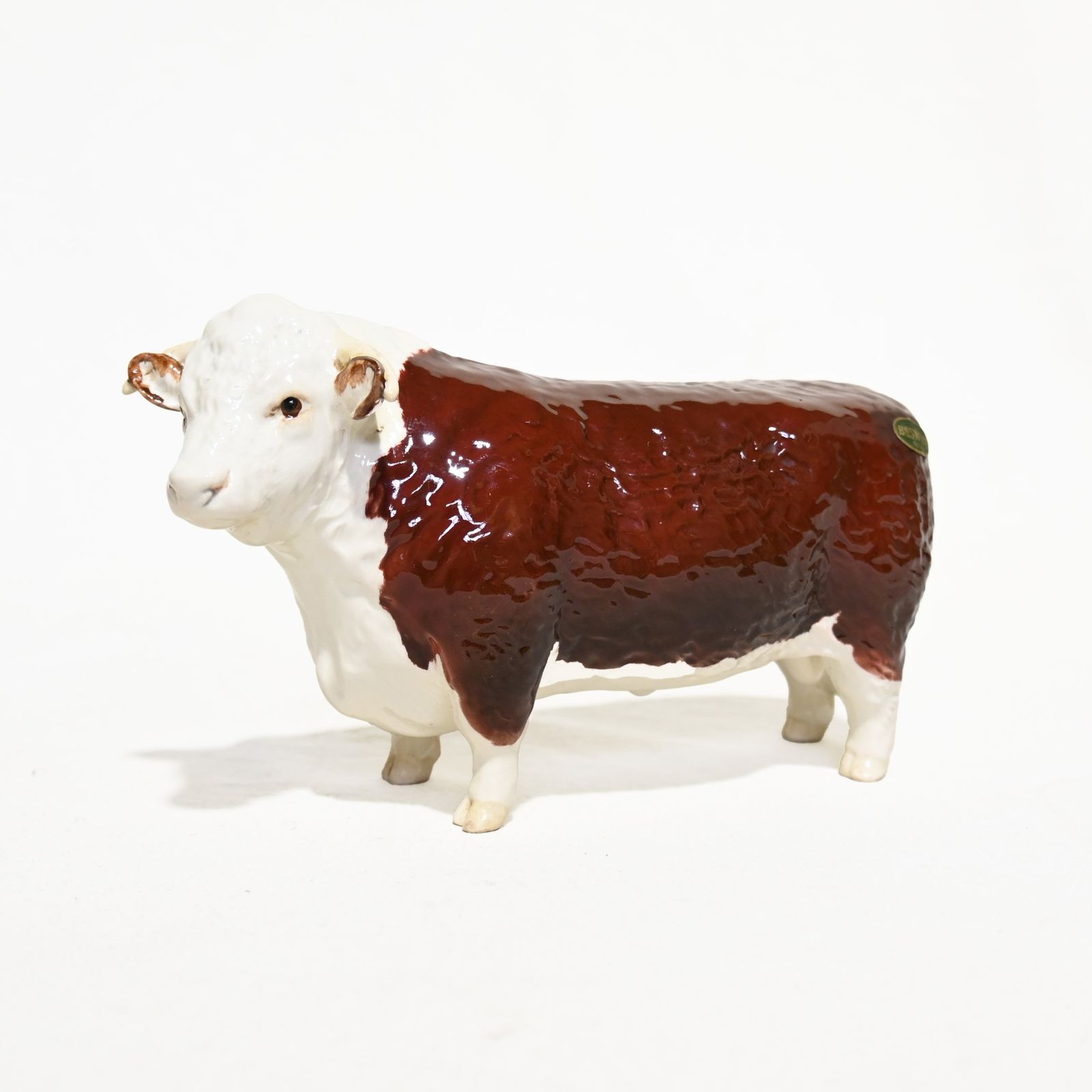 ● Beswick Hereford Bull ヘレフォード牛 フィギュリン 英国ヴィンテージ フィギュリン 陶器 置物 動物
