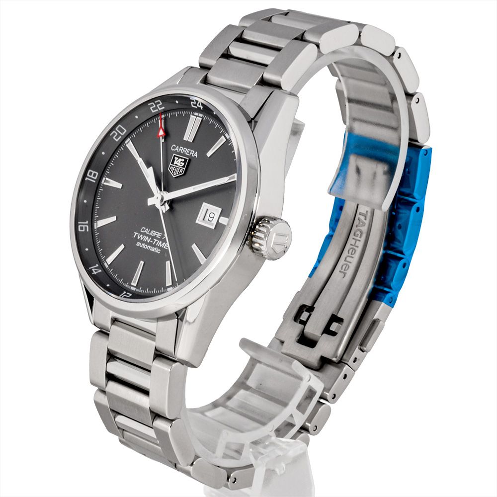 タグホイヤー TAG Heuer WAR2012-1 カレラ キャリバー7 ツインタイム 腕時計 グレー文字盤 メンズ