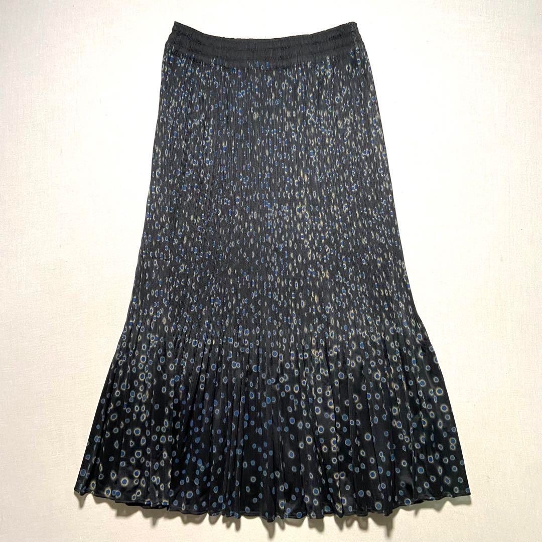 PLEATS PLEASE スカート 総柄 ドット サイズ3 ISSEY MIYAKE