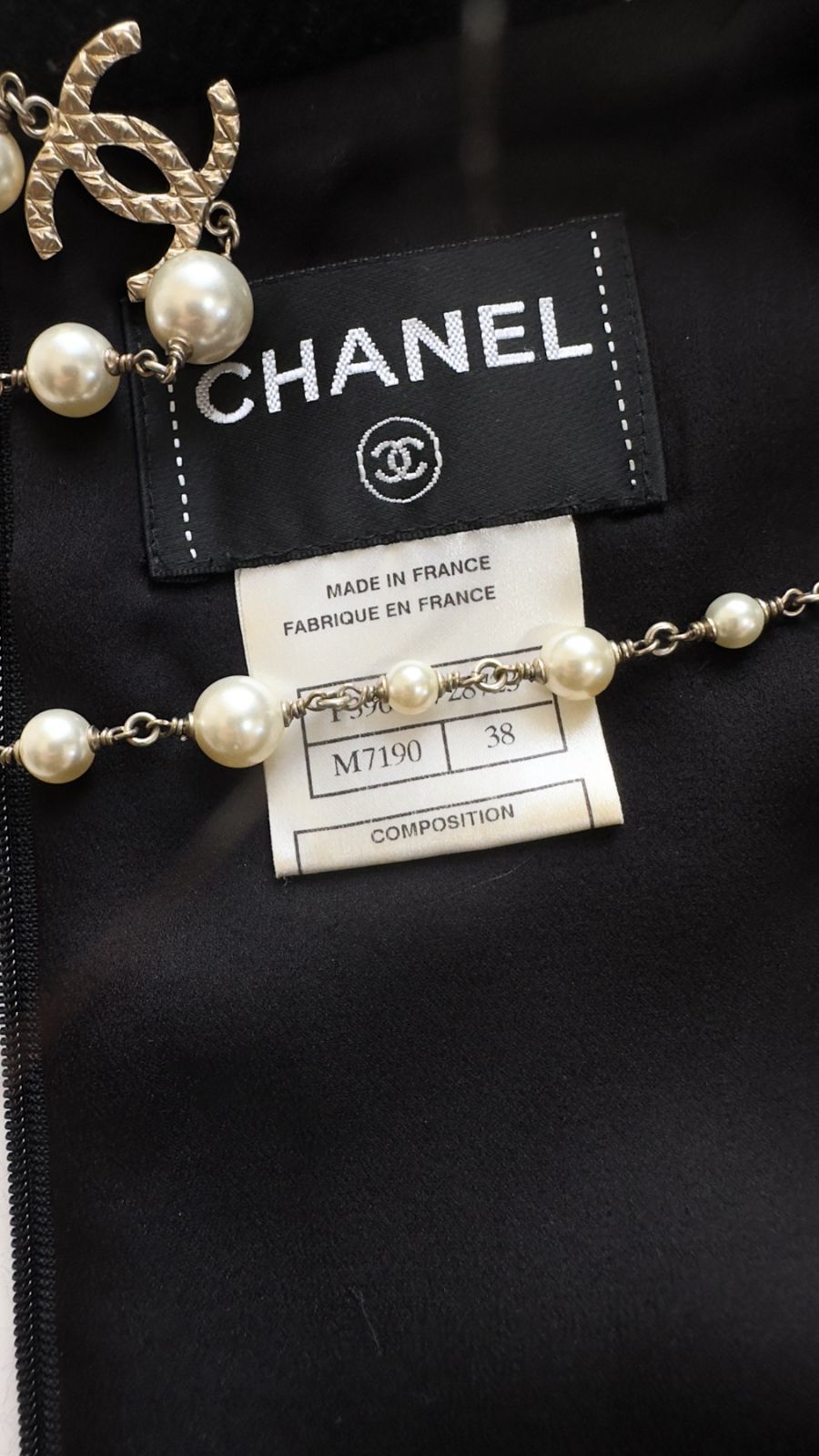 シャネル ワンピース CHANEL 安室奈美恵さん・ブラック・フリンジトリム・カシミア・シルク F38(38大-40)